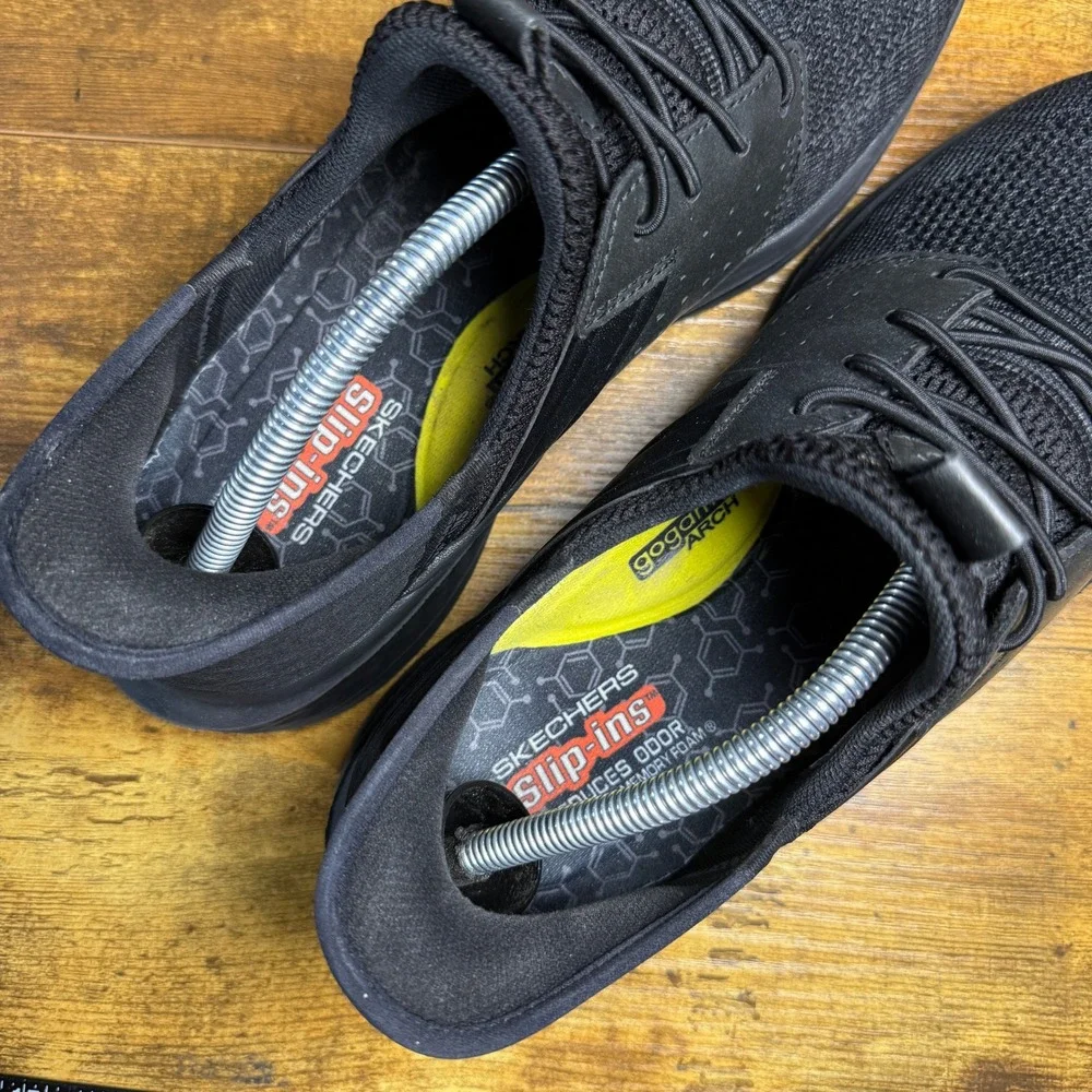 Skechers Slip-ins Summits Key Pace 210811 Black Textile‎ Sneakers Mens 9.5